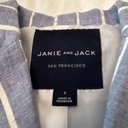 Janie   Jack Cornflower Blue Striped Linen Blend Blazer Size 3  retail At  99 