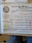 1946 American Polled Hereford Breeders Association Certificate Ace-hi Stanway 3d