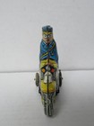 Vintage Marx Ck165 Tin Litho Wind-up Police Motorcycle - Working - No Key