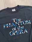 Vintage 90s Phantom Of The Opera Longsleeve Black Tee Xl Usa Made 1990s