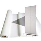 60 In X 40 Ft  Aqueous Curl-free Block-out White-back Fabric Banner - Matte