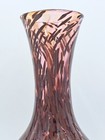 Hand Blown Glass Studio Art Signed Daniel A  Mahom Cranberry Vase 12 5 