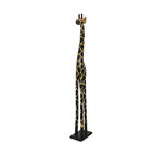 36 Inch Hand Carved Wooden Giraffe Sculpture Safari Home Decor Figurine Statue