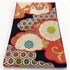 7225  Japanese Vintage Fukuro Obi Belt Kimono Fabric Silk Traditional Unfinished
