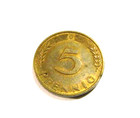 1950-d Germany 5 Pfennig Coin