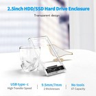 2 5 Ssd Enclosure 5gbps Hard Drive Case Tool Free Sata To Usb 3 1 Solid State   