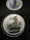 2002 1 Oz Silver Uk Britannia