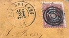         stamp 1862 Civil War Cover New Orleans     Fancy Pm Cancel Bullseye Rare