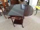 Ethan Allen Georgian Court Drop Leaf Tea serving Cart 