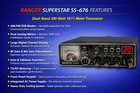 Ranger Superstar Ss   676 V2 10 Meter Radio Am fm Echo Talkback Blue Leds