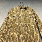 Ridgecut Men s Work Shirt Size L Olive Mossy Oak Bottomland Camo Hunting Fishing
