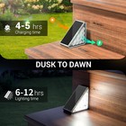 Led Solar Step Lights Outdoor Garden Path Porch Deck Stairs Lamp Ip67 Waterproof