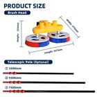 Used Solar Panel Cleaning Brush   24ft 7 5m Double-headed Automatic Rotation Brush