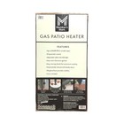 Member s Mark Gas Patio Heater With Adjustable Led Table  50 000 Btu  Gray
