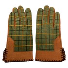Viviennewestwood Khaki Brown Leather Suede Women s Gloves