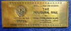 Ronald Reagan 1981-the Inaugural Ball Presidential Box-  Bronze Plaque