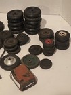 150  Vintage Lot Misc Rubber   Plastic Toy Wheels   Tires   Axels Various Parts