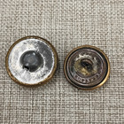 Antique Victorian Brass Button Lot Openwork Studded   Floral 22  20mm Stamped