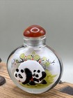 Vintage Panda Crystal Cased Snuff Bottle 2 25 