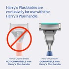 Harry s Plus Razor Refills - 10 Razor Blade Cartridges  Compact Cartridge Design