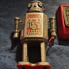 Line Mar Toys R-35 Vintage 1960 Tin Robot W  Robot Control Box Japan