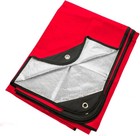 Red 60x82in Insulated Reusable Heavy Duty Thermal Survival Blanket
