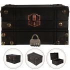Vintage Wooden Treasure Jewelry Box Home Decor Trinket Jewelry Storage Box