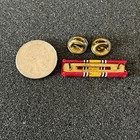 Vintage World War 2 Wwii Army Service Award Ribbon Bar Pin