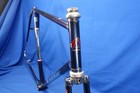 1972 Fuji Steel Road Bike Frame   Fork   Frameset   58cm  made In Japan 