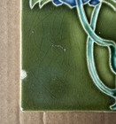 England - Antique Art Nouveau Majolica Tile C1900