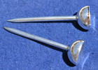 2 Matching Vintage Sterling Silver Golf Tee s 1950-60 s Original Owner 2 Marked