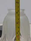 Vintage Art Deco Embossed Frosted clear Glass Lamp Shade Fancy Qty  1  One