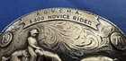 Vtg Sterling Silver Nelson Silvia 1970 Rgvcha Cutting Horse Trophy Belt Buckle