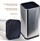 Stainless Steel Universal Knife Block Holder With Slots For Scissors