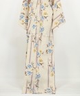 Cotton Yukata Kimono  Beige Bamboo Morning Glory Pattern Japanese Summer 2604175