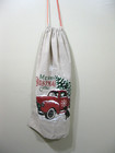 Christmas Large Santa Sack  29  X 18  Xmas Canvas Gift Bag W tree  Dog  Truck