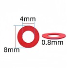 M4 X 8mm X 0 8mm Fiber Washers Insulating Flat Red Paper Sealing