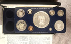 9 Coin Panama 1978 Silver Proof Set With Case   Complete Documentation Paperwork