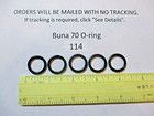 114 O-ring  5 8  Id X 13 16  Od X 3 32  Thick  Buna-70    Quan 5 