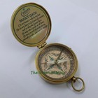 Antique Brass Lid Compass Boy Scouts Maritime Collectible Gift