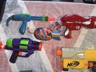 7 Pc Vtg Lot Hasbro Nerf Gun Lot Used Guns Blasters Outdoors Fun Games N More