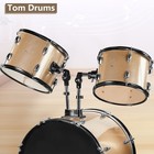 5-piece Complete Full Size Pro Adult Drum Set Kit With Genuine Remo Heads