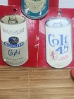 Vintage Lot Of 6 Beer  1 Bacardi Can Pinback Button Pin Schlitz Tres Equis Colt