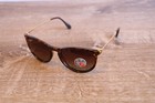 Ray-ban Erika Rb4171 710 t5 Polished Light Havana Frame With Brown Lenses