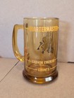 Quartermaster Bird Mascot Amber Glass Beer Stein Mug Marine Corps