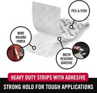 Velcro Brand Heavy Duty Adhesive Strips 4x2 Inch White Holds 10 Lbs 8 Sets