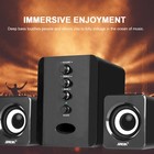 Usb Computer Speakers System Stereo Bass Subwoofer Led For Desktop Laptop Pc