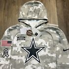 Authentic Nike Dallas Cowboys 2024 Salute To Service Hoodie Camo Pullover