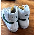 Nike Blazer Mid  77 Vintage White Green Mens 10 Leather Sneakers