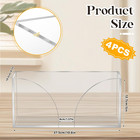 4 Pack Acrylic Paper Towel Dispenser Countertop Napkin Holder Clear Multi Fold